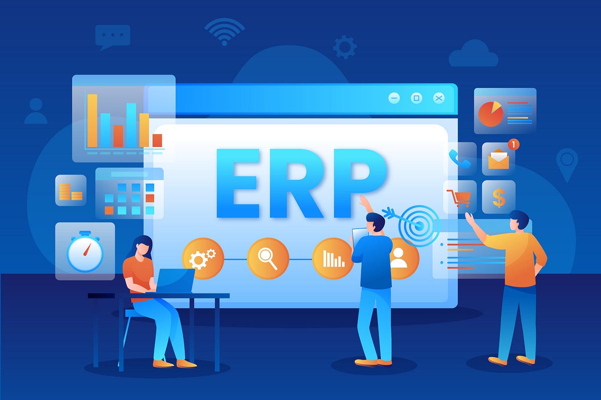 ERP Solutions Illustration